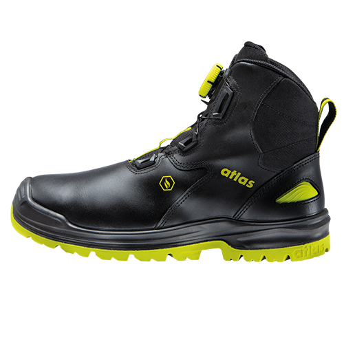 ATLAS HERREN BOA TITAN MID XR YELLOW XP SICHERHEITSSCHUH - BLACK | NEON-YELLOW